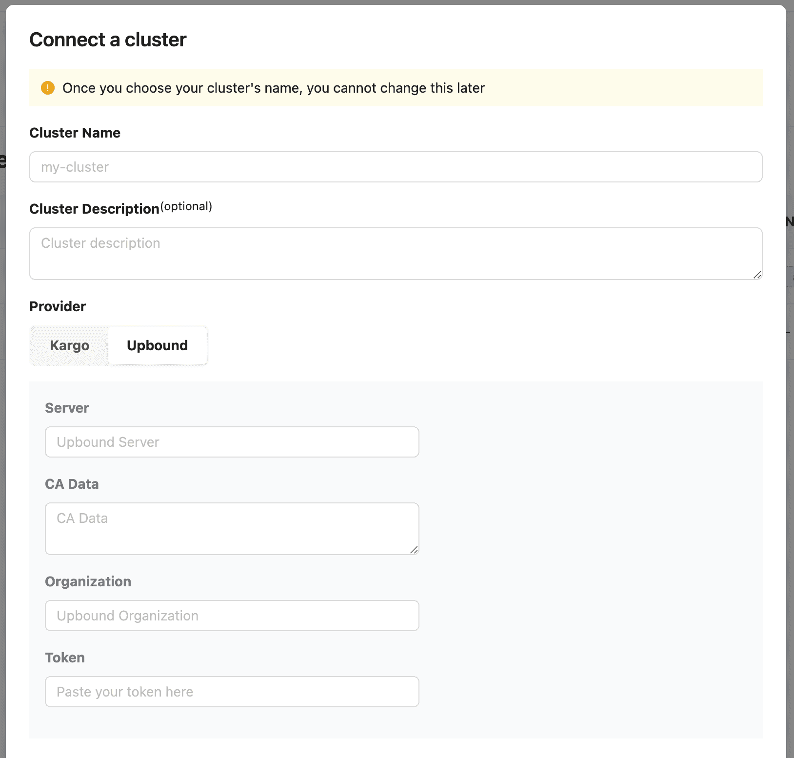 Upbound Cloud Integration