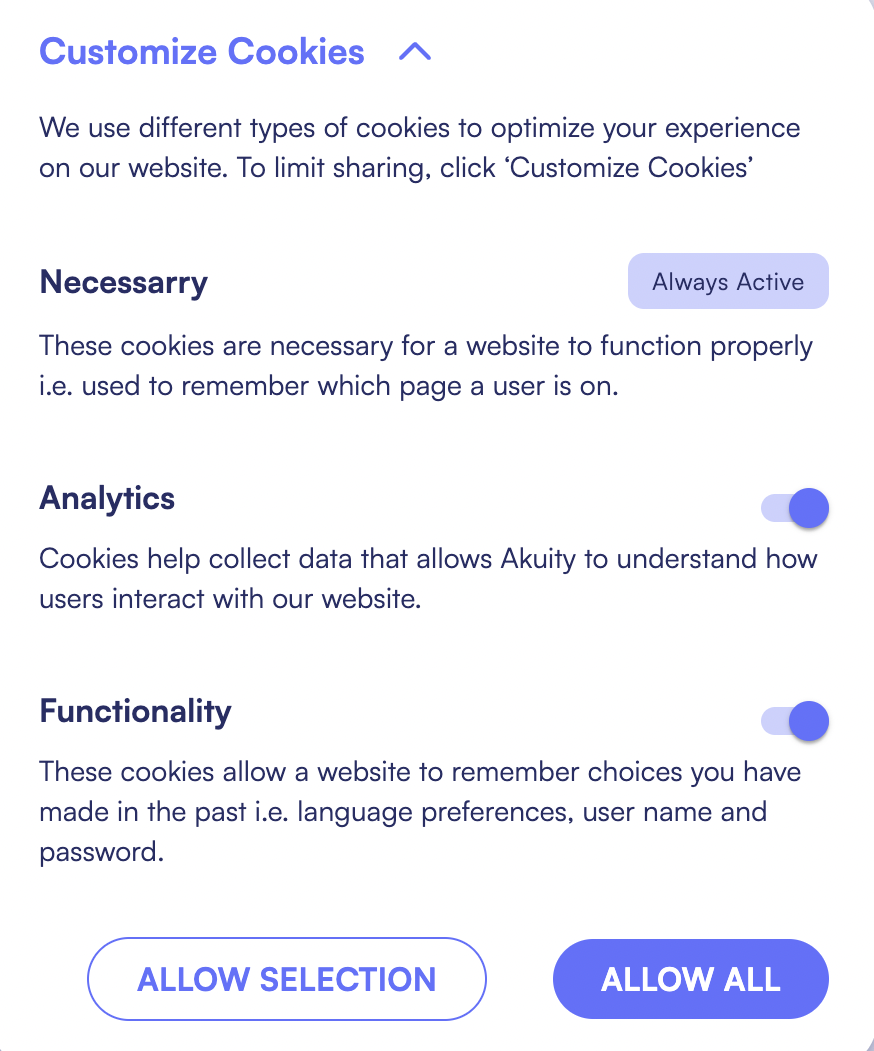 akuity cookie consent
