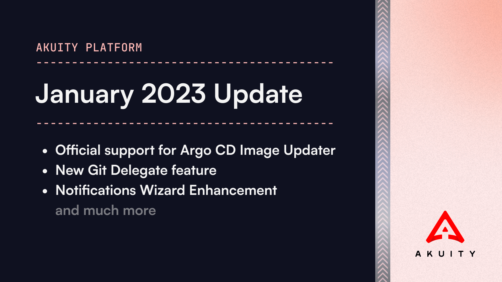 Akuity Platform January 2023 Update Cover Image